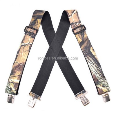 2'' Wide Outdoor Heavy Hunting X-back Man Suspenders