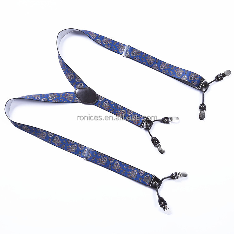 2020 Factory Custom Design Full Sublimation Y Shape Suspender For Men